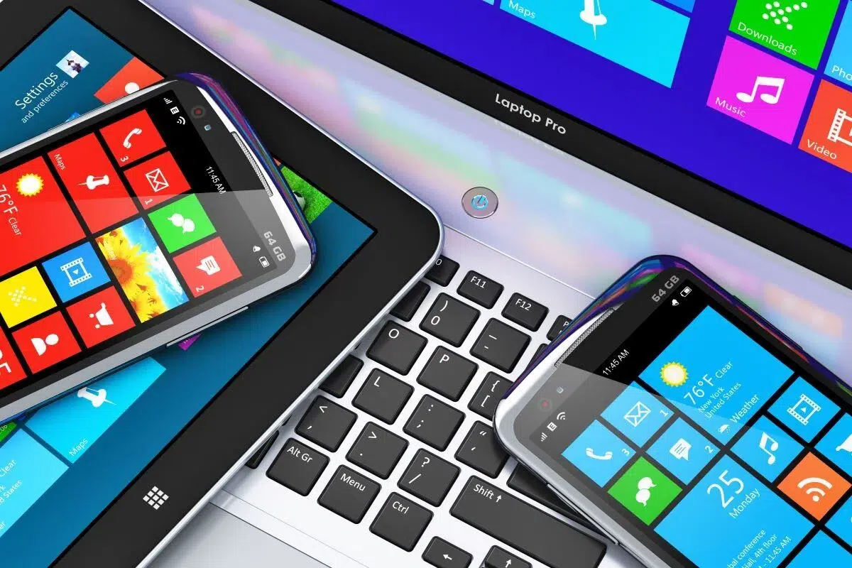 Mobile phones, tablets and laptop pro