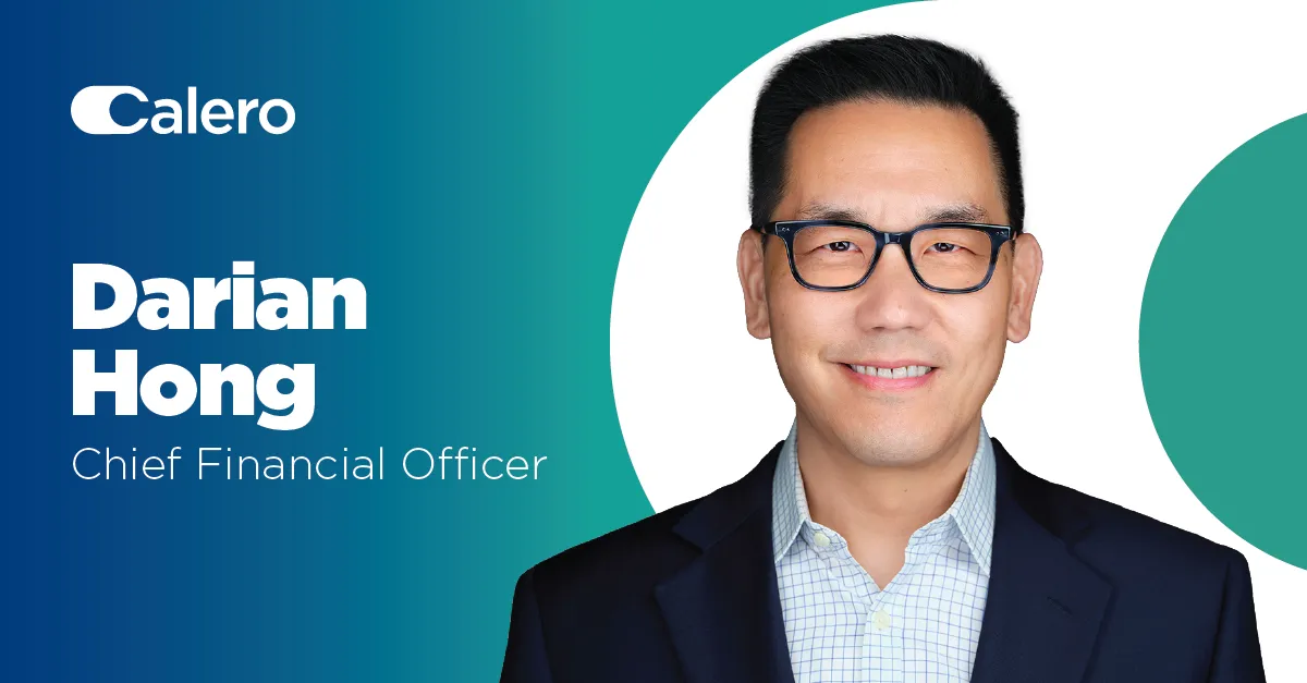 Calero Welcomes Darian Hong as Chief Financial Officer