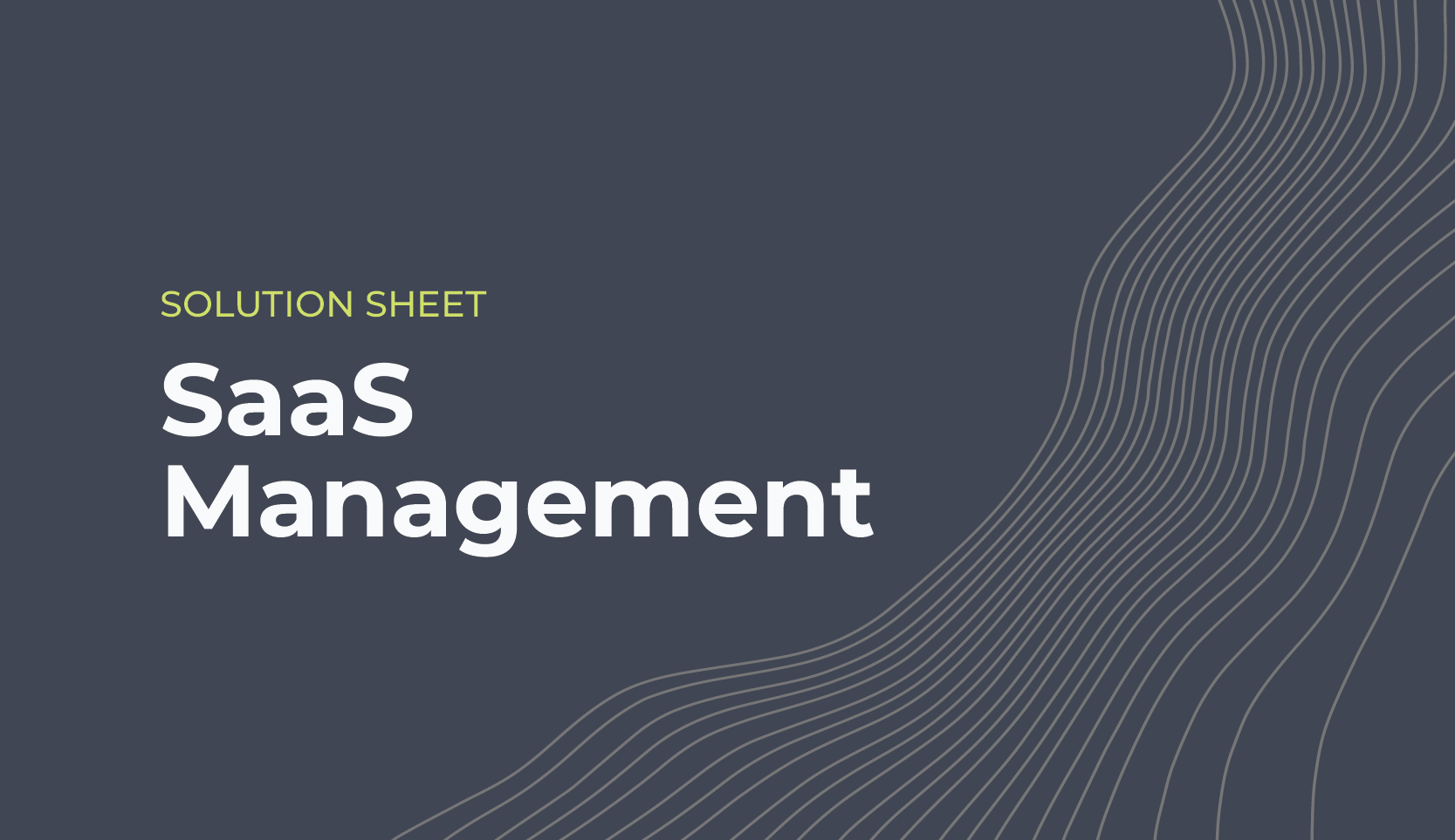 SaaS management solution sheet thumbnail